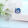 TOUPOP Sterling Silver Epoxy Wave Stud Earrings Beach Jewelry Gifts-0-3