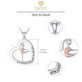 wholesale 925 Sterling Silver Gymnast Heart Pendant Necklace She Believed She Could So She Did-0-4