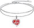 wholesale 925 Sterling Silver Love You Charm Bracelet-0-0