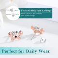 wholesale 925 Sterling Silver Rose Gold Plated Cute Crab Stud Earrings for Women Girls Minimalist Sea Life s 4g-0-1