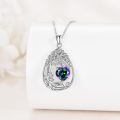 wholesale 925 Sterling Silver Heart Pendant Necklace Wholesale Gold Plated-0-133