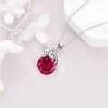 wholesale 14K Gold Pink Crystal Black Cat Pendant Necklace for Women Cats Lover-0-131