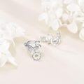 wholesale 925 Sterling Silver Daisy Flower Leaf Climbing Ear Cuffs for Women Jewelry-0-4