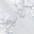 wholesale 925 Sterling Silver Moonstone Rabbit Flower Drop Earrings for Women-0-2