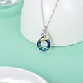wholesale 925 Sterling Silver Unicorn Pendant Necklace Wholesale With Crystal-0-19