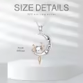 TOUPOP Sterling Silver & Crystal Axolotl Corgi Necklace Cute Animal Jewelry-0-3