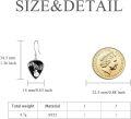 wholesale Silver Metal Music Note Guitar Pick Drop Dangle Hook Earrings for Women Girls-0-4