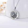 wholesale 925 Sterling Silver Saint Michael Protect Us Medal Necklace Catholic Religious s for Men Women Boys Girls-0-1