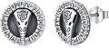 wholesale 925 Sterling Silver Norse Viking Rune Stud Earrings - Pagan Jewelry for Men & Women-0-0