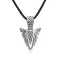 wholesale 925 Sterling Silver Arrowhead Pendant Necklace with Celtic Knot Design for Men & Women-0-0