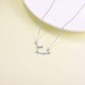 wholesale 925 Sterling Silver Austrian Crystal Zodiac Pendant Necklace - 12 Constellations Astrology s for Women-0-1