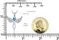 wholesale Sterling Silver Angel Birthstone Necklace with 12 Crystal Gemstones for Women-0-2