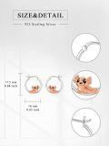 wholesale 925 Sterling Silver Rose Gold Axolotl Huggie Hoop Earrings for Women-0-3