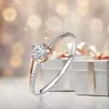 TOUPOP Sterling Silver D Color Vvs1 Moissanite Rings-0-5
