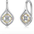 wholesale 925 Sterling Silver Celtic Knot Trinity Witch's Knot Drop Dangle Earrings for Women Irish-0-0