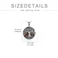 wholesale 925 Sterling Silver Abalone Shell Tree of Life Pendant Necklaces Wholesale - Irish s for Women-0-9