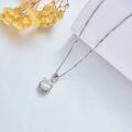 wholesale 925 Sterling Silver Heart-Shaped Pendant with Round Cut Moissanite Gemstone Necklace for Women's Gifts-0-4