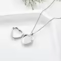 TOUPOP Sterling Silver Rose Heart Locket Necklace Gift Always In My Heart-0-5