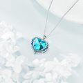 wholesale Sterling Silver Austrian Crystals Love Heart Pendant Necklace for Women-0-37
