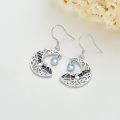 wholesale 925 Sterling Silver Bat Moonstone Drop Earrings for Women and Girls-0-2