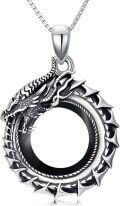 wholesale S925 Sterling Silver Necklace For Men Dragon/cross/st Christopher Jewelry Gifts For Women Her -0-0