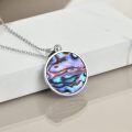 wholesale 925 Sterling Silver Viking Thor Hammer Mjolnir Rune Abalone Shell Pendant Necklace-0-2