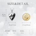 wholesale 925 Sterling Silver Music Lovers Guitar Pick Pendant Necklace Musical  for Women Girls-0-5