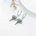 wholesale 925 Sterling Silver Hypoallergenic Elephant Drop Earrings for Women Girls  4cm Long-0-3