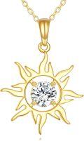wholesale 14K Gold Opal Moonstone Starburst Pendant Necklace for Women-0-0