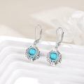 wholesale 925 Sterling Silver Earrings Wholesale With Blue Gemstone Drop-0-7