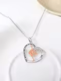 TOUPOP Sterling Silver & Zircon Sports Necklace for Women Gifts-0-4