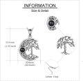 wholesale 925 Sterling Silver Moonstone Tree of Life I Love You Pendant Necklaces - Urn Keepsake Ashes Jewelry for Women & Girls-0-3