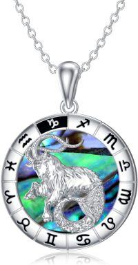 wholesale Sterling Silver Zodiac Constellation Pendant Necklace for Women-Capricorn (12.21-1.20)-Capricorn (12.21-1.20)