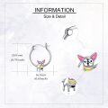wholesale 925 Sterling Silver Chihuahua Dog Charm Hoop Earrings for Women's Fashion -0-2