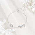 wholesale 925 Sterling Silver Dachshund Paw Print Charm Bracelet s for Women-0-1