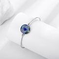 wholesale 925 Sterling Silver Evil Eye Hamsa Owl Ladybug Bangle Bracelet for Women-0-1
