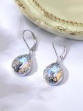 wholesale 925 Sterling Silver Blue Moonstone Cat Drop Earrings for Women Gifts-0-1