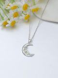 wholesale Daisy/rose/sunflower Necklace S925 Sterling Silver Flower Pendant Jewelry Gifts For Women Sister Girlfriend Anniversary -0-5