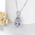 wholesale 925 Sterling Silver Birthstone Valentine s Day Tree of Life Teardrop Necklace-0-22