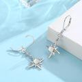 wholesale 925 Sterling Silver Compass Star Earrings Wholesale With Opal And Diamonds-0-1