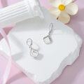 wholesale 925 Sterling Silver Teardrop White Opal Dangle Earrings for Women-0-5