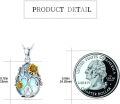wholesale 925 Sterling Silver Tree of Life Sunflower and Daisy Rose Pendant Necklace-0-5