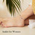 wholesale 925 Sterling Silver Turquoise Beaded Chain Anklet Bracelet for Women-0-12