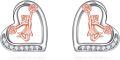 wholesale 925 Sterling Silver Sports Basketball Player Heart Stud Earrings s for Women-0-20