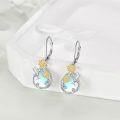 wholesale 925 Sterling Silver Dragonfly Moonstone Hypoallergenic Leverback Dangle Earrings for Women Gifts-0-2
