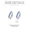 wholesale 925 Sterling Silver Colorful Gemstone Huggie Hoop Earrings-0-3