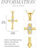 wholesale 14K Gold Butterfly Cross Pendant Necklace 14K Gold  Chain s for Her-0-4