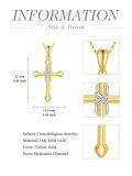 wholesale 14K Gold Butterfly Cross Pendant Necklace 14K Gold  Chain s for Her-0-4