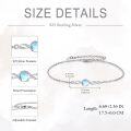 wholesale  925 Sterling Silver Infinity Bracelet with Hypoallergenic Chain – Adjustable 9-inch Gift for Women-0-4