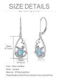 wholesale 925 Sterling Silver Larimar Sea Turtle Starfish Drop Earrings For Women-0-3